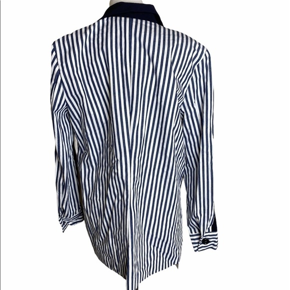 Storets Navy Mia Stripe Mix Jacket - Picture 2 of 9